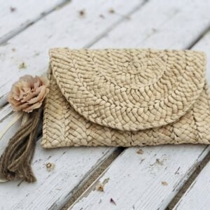 clutch rústica nude