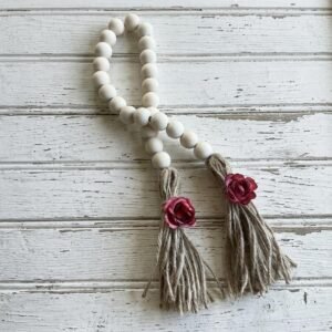 colar decorativo rosas rústicas